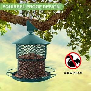Comedero de Metal para Pájaros, Resistente a Ardillas, Colgante, de Malla de Hierro, para Pájaros Silvestres, para Pinzones y Cardenales - Product Image 2