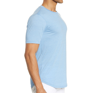 Camisetas elegantes para hombre, de algodón, tela suave y transpirable, manga corta, perfectas para uso casual, entrenamientos en el gimnasio, salidas de verano. - Product Image 3