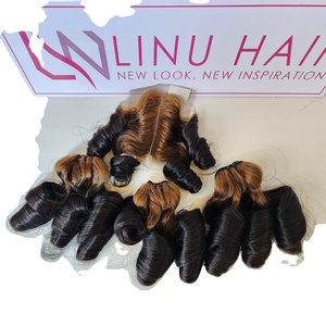 Paquete de cabello crudo rizado hinchable al por mayor, extensiones de cabello humano vietnamita sedoso y brillante, cabello crudo 100% - Product Image 4