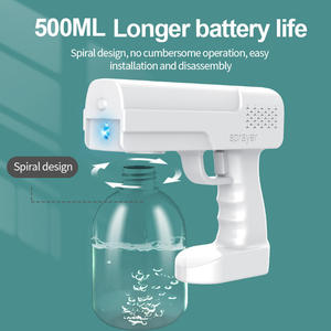 Mini Pulverizador Eléctrico Portátil de Luz Azul Nano, Desinfectante, Nebulizador Automático, Recargable por USB, con Niebla Fina - Product Image 1