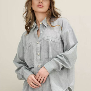 Conjunto Premium de Invierno para Mujer, Dos Piezas, 100% Algodón, Camisa y Pantalones de Felpa, para Vacaciones, Viajes, Playa, Uso Diario Informal - Product Image 5