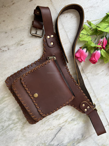 Handmade Leather Waist Bag Stylish Multi Uses Travel <b>Belt</b> Unisex Hip <b>Pocket</b> <b>Belts</b> Leather <b>Pocket</b> <b>Belts</b> - Product Image 5