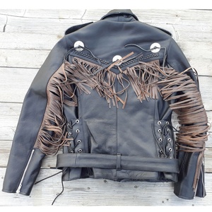 Chaqueta de Motociclista de Cuero Genuino de Alta Calidad, Estilo Nuevo, Vintage, Vaquero, Súper Suave, Transpirable, Resistente al Viento, Reversible y Ecológica - Product Image 2