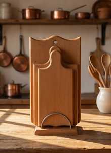 Wood Chopping Board with Customizable <b>Shape</b> Eco-Friendly & Dishwasher Safe - Product Image 2