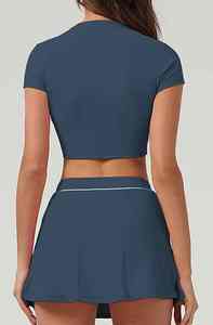 Uniforme de Tenis de Manga Corta, Elegante y Profesional, para Cancha Deportiva, con Tecnología de Secado Rápido, Ajuste Cómodo y Competitivo - Product Image 4