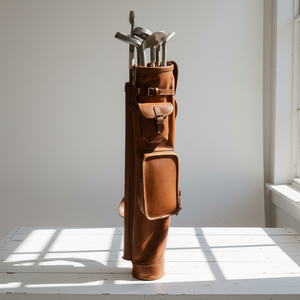 Sac de golf TUBE - Tube pour putter avec 2 poches, design souple, capacité 20-36L, léger, classique, 100% cuir de vache - Product Image 3