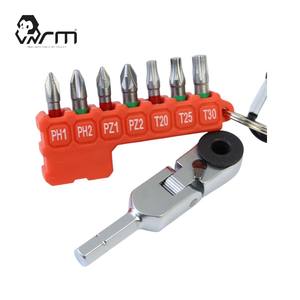 Mrm – Lot de 8 embouts de tournevis avec cliquet flexible pour perceuse à percussion, perçage du bois, finition zinc, longueur 13 cm – Toujours à portée de main, facile à transporter – PH1-T30 - Product Image 2