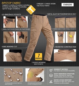 Pantalons de travail durables, panneaux de genou renforcés, vêtements de travail industriels, usine - Product Image 6