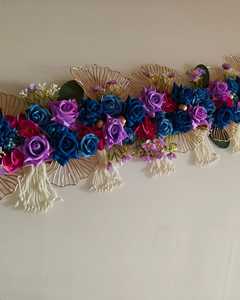 Decoración Colgante de Plástico Ecológico con Diseño de Flores Coloridas y Detalladas Hechas a Mano para Diwali, Bodas y Eventos Culturales, Toran Bandanwar - Product Image 5