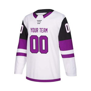 Maillot de hockey sur glace décontracté surdimensionné de haute qualité, meilleur prix avec technique d'impression du nom de l'équipe OEM - Product Image 3