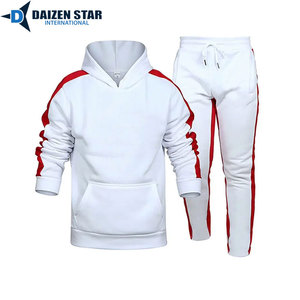 Hooded Fleece Tracksuit with Drawstring Closure Streetwear Style Breathable & Eco-Friendly Unisex Adult - Product Image 5