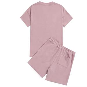 Men's Solid Casual Streetwear Shorts <b>Set</b> 100% Cotton Breathable Satin Summer ODM Outfit - Product Image 5