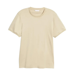 Camiseta Lisa de Color Sólido, 100% Lana Merino, 180 Gramos, Talla Grande, Informal, Suministro al por Mayor de Fábrica, Cuello Redondo, Manga Corta, Ecológica - Product Image 1