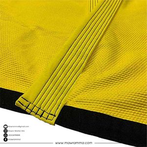 Kimono de Jiu Jitsu Mawra de Primera Calidad, Preencogido, Tejido de Perlas, 100% Algodón, Bordado Personalizado, Forro Sublimado, Ligero - Product Image 5