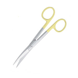 Ciseaux chirurgicaux de qualité supérieure à bord arrondi TC demi-or, ciseaux de pansement opératoire en acier inoxydable pour couper les points de suture - Product Image 3
