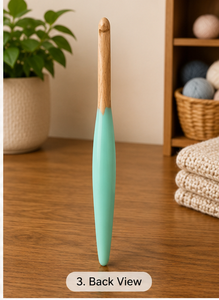 Custom Wooden 3mm <b>Crochet</b> <b>Hook</b> Handmade Knitting Needle Ergonomic Smooth <b>Crochet</b> Tool for Yarn Hand Knitting Gift - Product Image 3