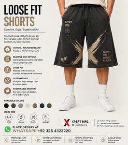 Shorts Bermuda en Coton Gris Foncé pour Homme avec Motif X, Fermeture à Cordon, Taille Mi-Haute, Style Décontracté Urbain, Finition Délavée - Product Image 1