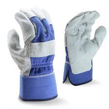 Direct Factory PPE Safety Rigger Working <b>Gloves</b> Goat Grain Leather EN420 Certified Anti-Cut Cotton Lining 10-inch Silicone-free - Product Image 4