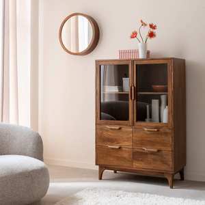 Vandana Maxima Prime mango wood <b>display</b> <b>case</b> - Product Image 1