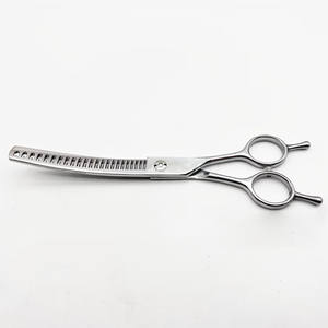 กรรไกรซอยผมสแตนเลสทรงโค้งรุ่นใหม่ ปรับแต่งได้ ทนทาน กันลื่น ด้ามจับปรับได้ คมและทนทาน - Product Image 1