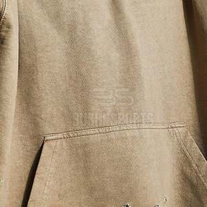 Hoodie Distress Basics de style contemporain, conçu pour le confort et les tendances streetwear, service OEM. - Product Image 6