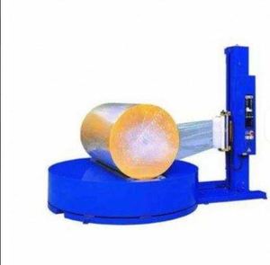 เครื่องพันฟิล์มยืดกึ่งอัตโนมัติสำหรับม้วนฟิล์มพลาสติกบรรจุภัณฑ์ 380V เครื่องจักรและฮาร์ดแวร์ - Product Image 3