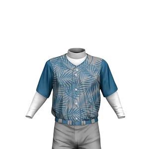 ชุดกีฬาพิมพ์ลายดิจิตอลแบบระบายอากาศได้ดี คุณภาพสูง ออกแบบเองได้ พร้อมโลโก้และชื่อทีมตามสั่ง ชุดยูนิฟอร์มเบสบอล - Product Image 3