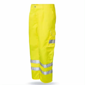Factory Supply Reflective High Visibility Breathable Waterproof Cotton Safety <b>Work</b> <b>Pants</b> with <b>Cargo</b> Pockets for Construction - Product Image 3