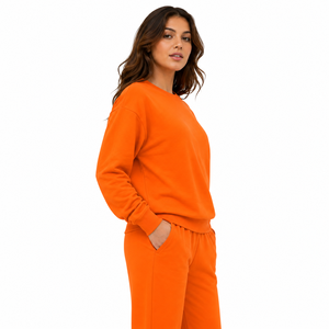 Sweat-shirt femme haut de gamme, vêtement décontracté, coupe ample, intérieur en polaire doux et respirant, tissu doux et chaud, mode quotidienne, confort. - Product Image 2