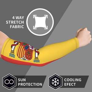 Maniche gialle stampate con design dello stemma spagnolo per uomo - Product Image 6