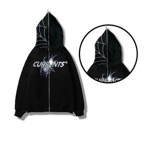 Hoodie Premium surdimensionné à fermeture éclair intégrale, en coton épais personnalisé, cagoule d'hiver à double fermeture éclair, style streetwear pour homme - Product Image 1