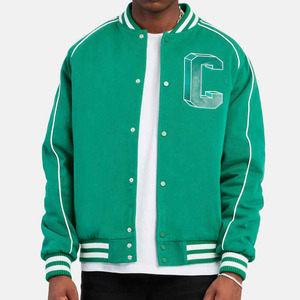 Wholesale Custom Logo <b>Men's</b> Varsity <b>Jacket</b> Sleeve Patch Stitched Streetwear Plus Size OEM Manufacturer - Product Image 1
