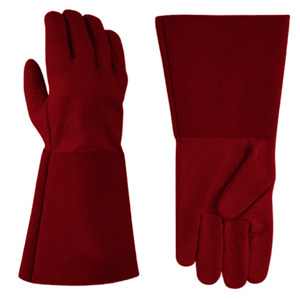 Guantes de Seguridad de Cuero Vacuno Retardantes al Fuego para Soldadura TIG, Construcción Industrial, Barbacoa - Product Image 4