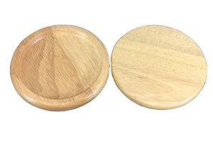 Top vente Logo personnalisé sous-verre en bois de bambou avec couvercle en bois tapis et tampons élégants pour bocal à bougie en verre - Product Image 2