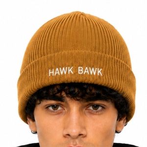 Bonnet en tricot unisexe avec revers plié, motif lettre brodé, style décontracté et confortable pour l'hiver, bonnet personnalisé - Product Image 5