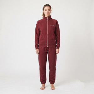 Women's Casual Heavy Cotton Two Piece Tracksuit <b>Zip</b> Jacket Straight <b>Trousers</b> Sportswear Street Fashion Set Custom Apparel - Product Image 1