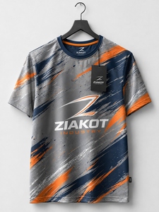 ZIAKOT industry Nouveau design T-shirt de performance Esports 3D personnalisé pour homme noir, blanc et violet - Product Image 5