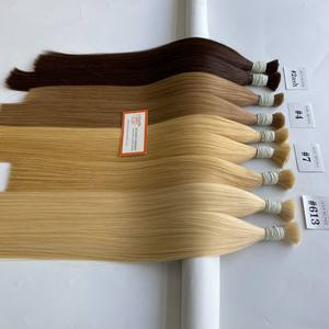 Cheveux bruts non traités usine en gros naturel vierge 100% humain Remy extension de cheveux cuticule alignée cheveux en vrac pour le tressage - Product Image 6