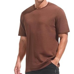Camiseta de Hombre Lisa de Algodón 100% Personalizada con el Logotipo de su Marca al por Mayor, Camisetas Casuales para Hombre - Product Image 1