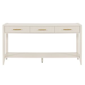 Mesa Consola de Alta Calidad para Entrada con Cajones de Rayas Verticales y Patas Largas para Recibidor, Pasillo, Sala de Estar o Vestíbulo - Product Image 3