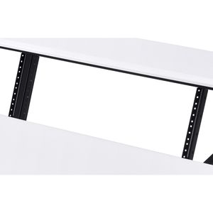 Suitor Bureau d'ordinateur au fini blanc et noir pour l'enregistrement musical en studio - Product Image 5