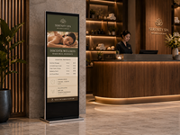 Kiosque de commande automatique à écran tactile pour restaurant, kiosque numérique LCD sur pied de 55 pouces pour menu de restaurant