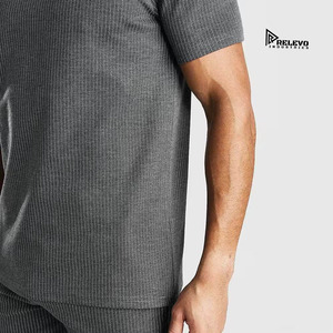 Conjunto de Verano de Alta Calidad para Hombre, Camiseta de Manga Corta Informal y Pantalones Cortos, Traje Deportivo de Dos Piezas - Product Image 2