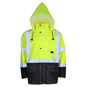 Veste matelassée à fermeture éclair, haute qualité, réfléchissante, pour la sécurité au travail, veste de sécurité, vêtements de sécurité hivernaux - Product Image 4