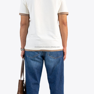 <b>Mens</b> Custom Printed Embroidery O-Neck T-<b>Shirt</b> <b>Silk</b>/Cotton Blend Quick Dry Anti-Wrinkle Breathable Lightweight Casual Summer - Product Image 2