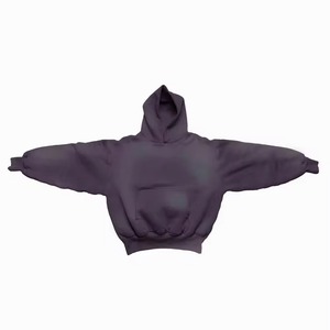 Sudaderas Casuales Premium con Efecto Desgastado por el Sol, de Poliéster/Algodón, Felpa Digital de 300g, Alta Calidad, Transpirables, para Invierno, con Hombros Caídos - Product Image 3