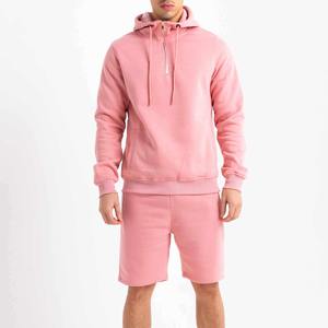Latest Zip up <b>Hoodie</b> <b>And</b> <b>Short</b> <b>Set</b> <b>Men</b> Custom Sweat Suit <b>Men's</b> Cotton Breathable Jogging Wear <b>Shorts</b> <b>Sets</b> Heavy Duty Durable - Product Image 4
