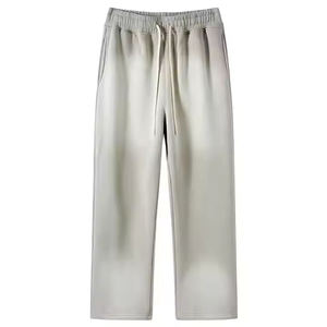 Pantalones Deportivos con Lavado Ácido, Estilo Vintage Desgastado, Corte Holgado, Cintura Elástica, Tela Suave, Ropa Casual, Moda Urbana, Pantalones para Descansar y Gimnasio - Product Image 2