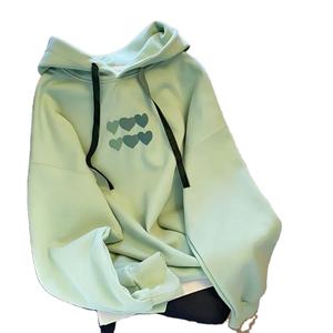 Sweat-shirt à capuche oversize en molleton 100% coton pour homme, personnalisé en gros, épaules tombantes, broderie en relief, uni, hiver - Product Image 2