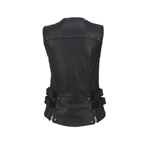Chaleco de Cuero 2026, Nuevo Estilo, Alta Calidad, Ecológico, Bordado 3D, Transpirable, Impermeable, Chaleco de Cuero Genuino para Hombre - Product Image 2